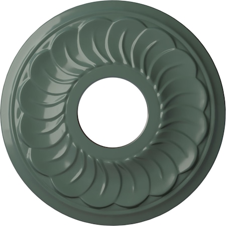 Ekena Millwork Blackthorn Ceiling Medallion (Fits Canopies up to 4 7/8"), 11 3/4"OD x 3 5/8"ID x 1"P, Cloud Burst CM11BLCBF